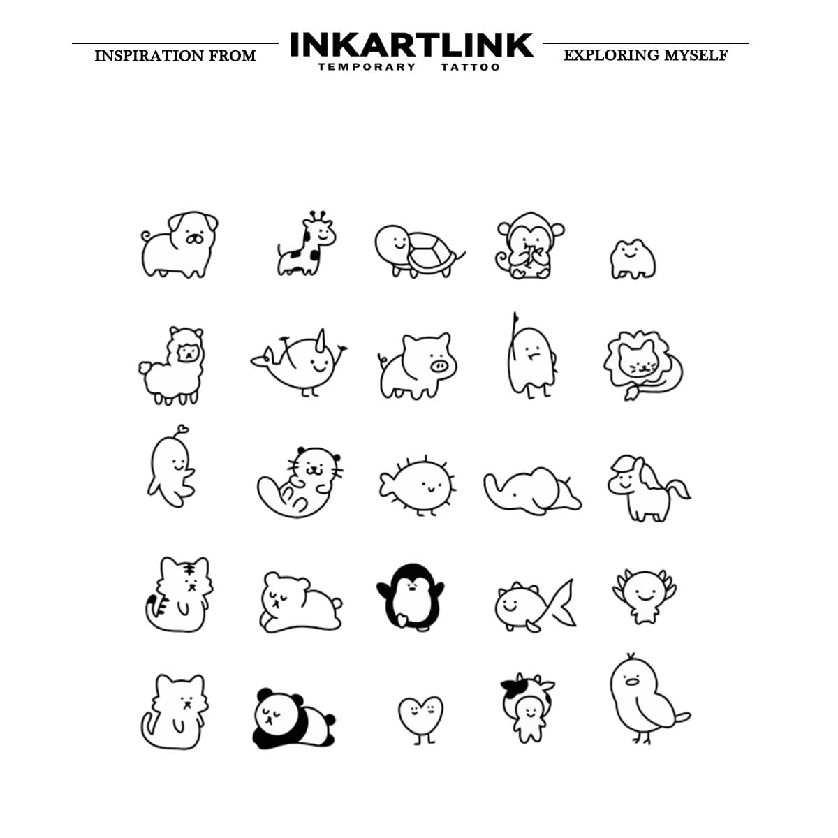 INKARTLINK Tattoo Tech: Extra-Large Temporary Tattoos, 2 Sheets