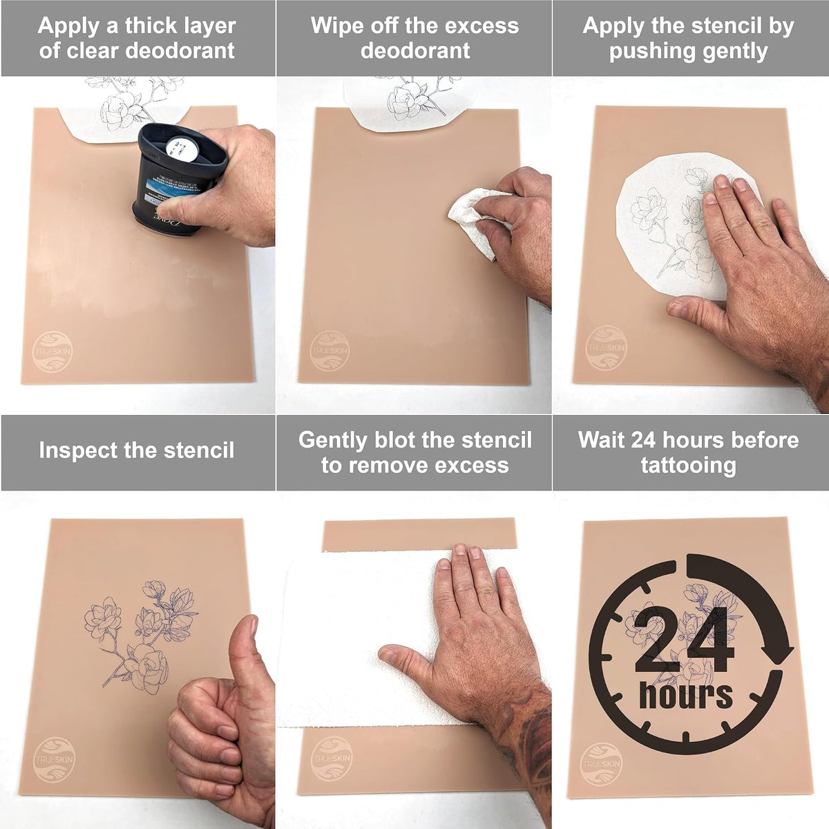 Trade Show Quality Platinum Silicone Practice Skin 12" x 36" (4-5mm)