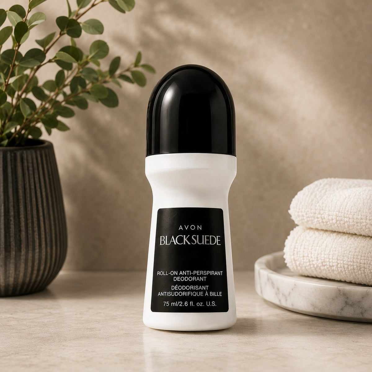 Avon Black Suede Antiperspirant Deodorant 75ml Pack of 14