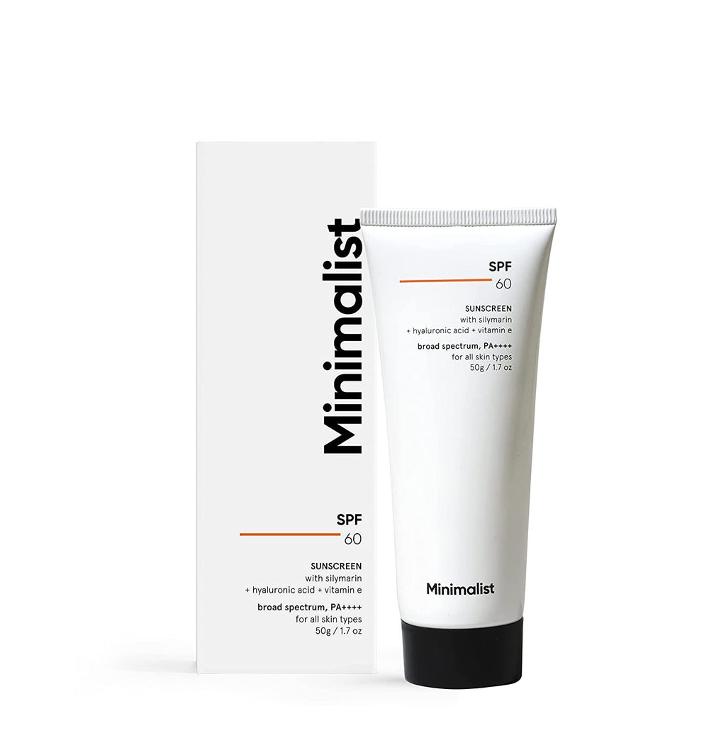 SPF 60 Sunscreen Cream for All Skin Types - 50g, Acne & Pregnancy Safe