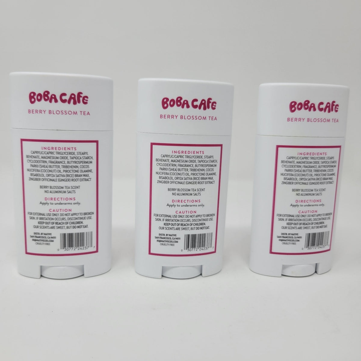 Native Berry Blossom Tea Scented Aluminum-Free Deodorant - 2.65 Oz Each, Pack of 3