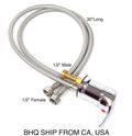 Shampoo Faucet for Salon or Shower Station - 30 Inch Long Water Hose