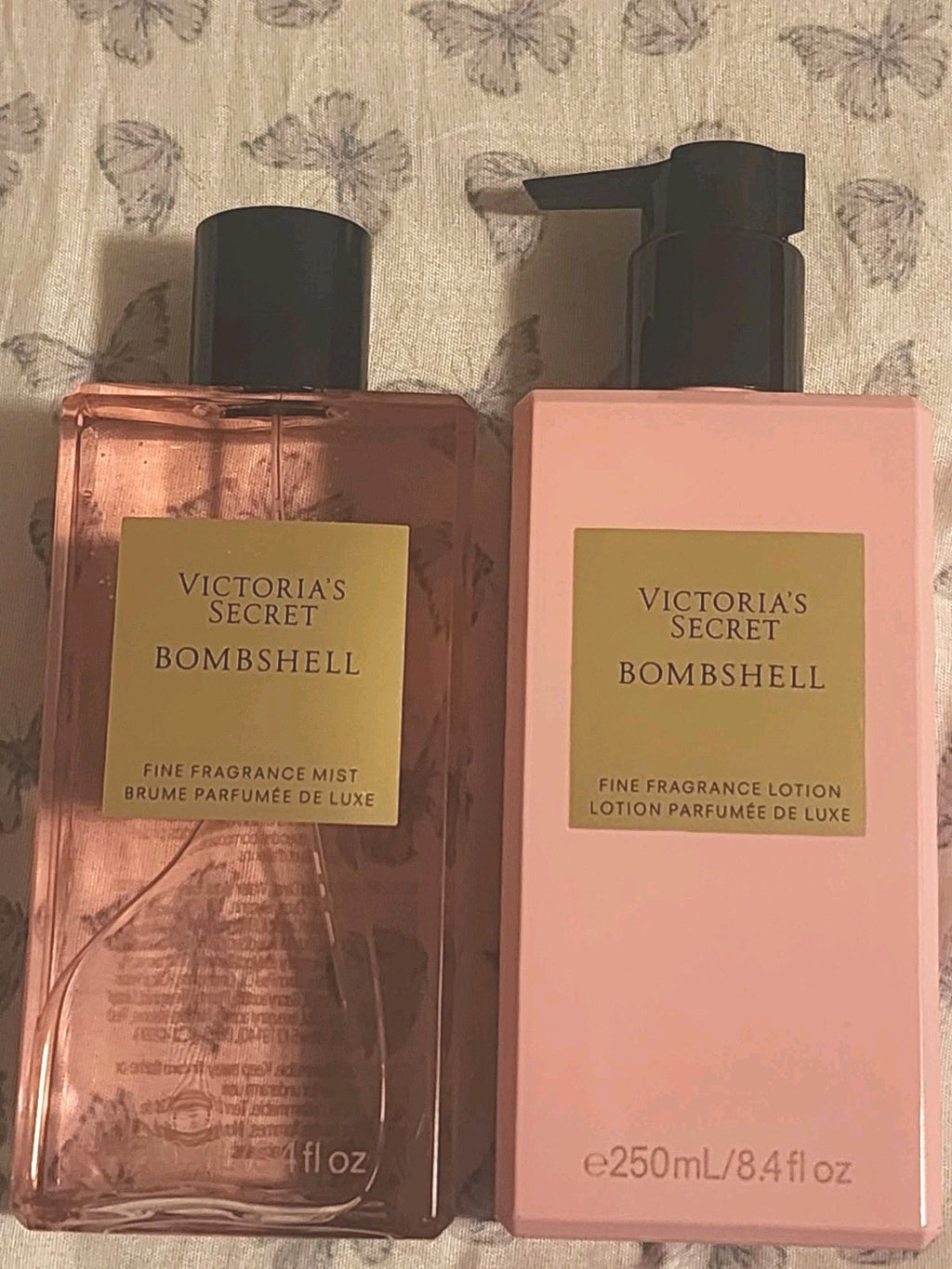 Set of 2 Fragrance Mist & Lotion - Bombshell Scent 250ml Each