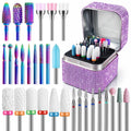Nail Drill Bits Set with Storage Case 30Pcs Professional Manicure Tools