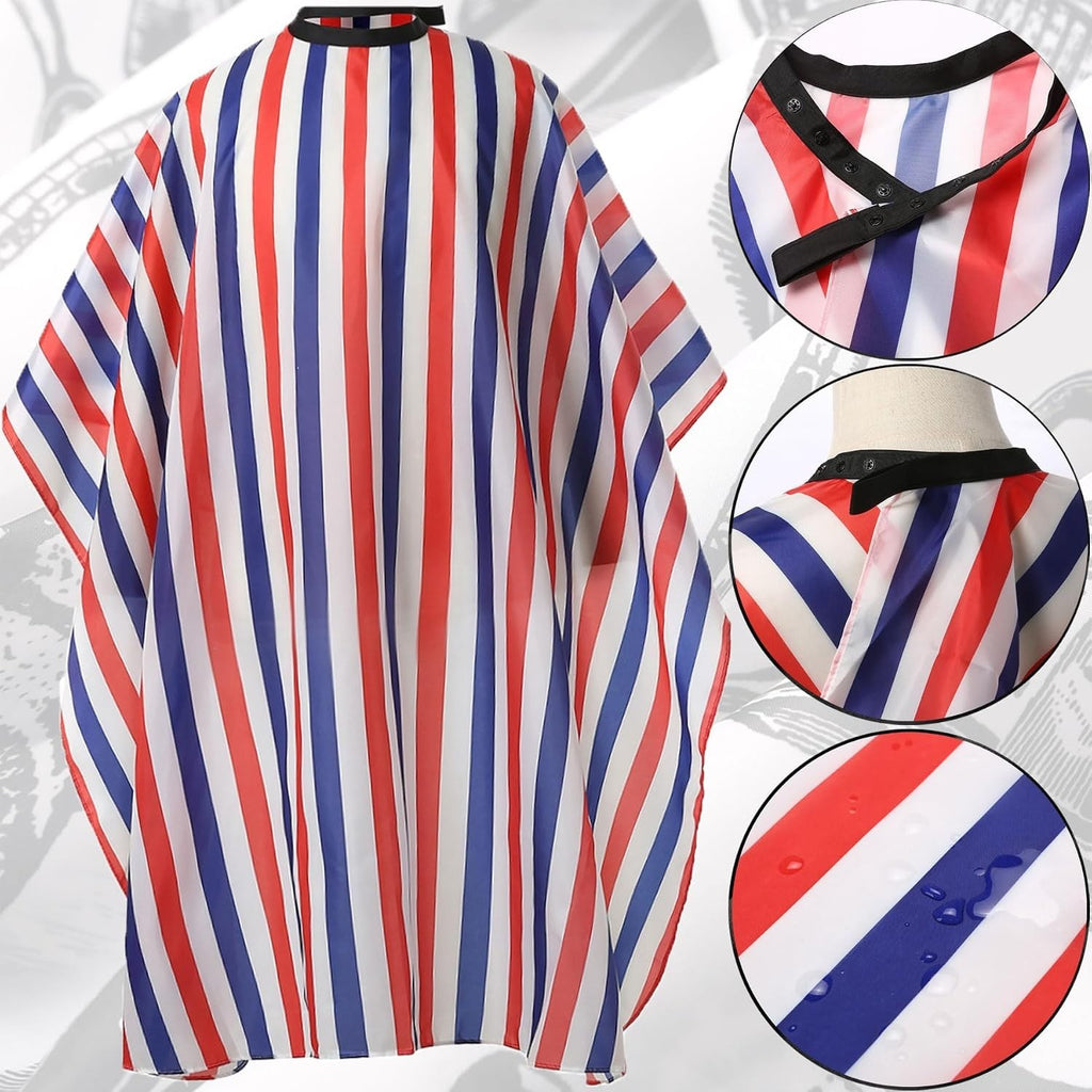 Multicolor Hair Salon Cape with Easy Clean Nylon - One Size Fits All
