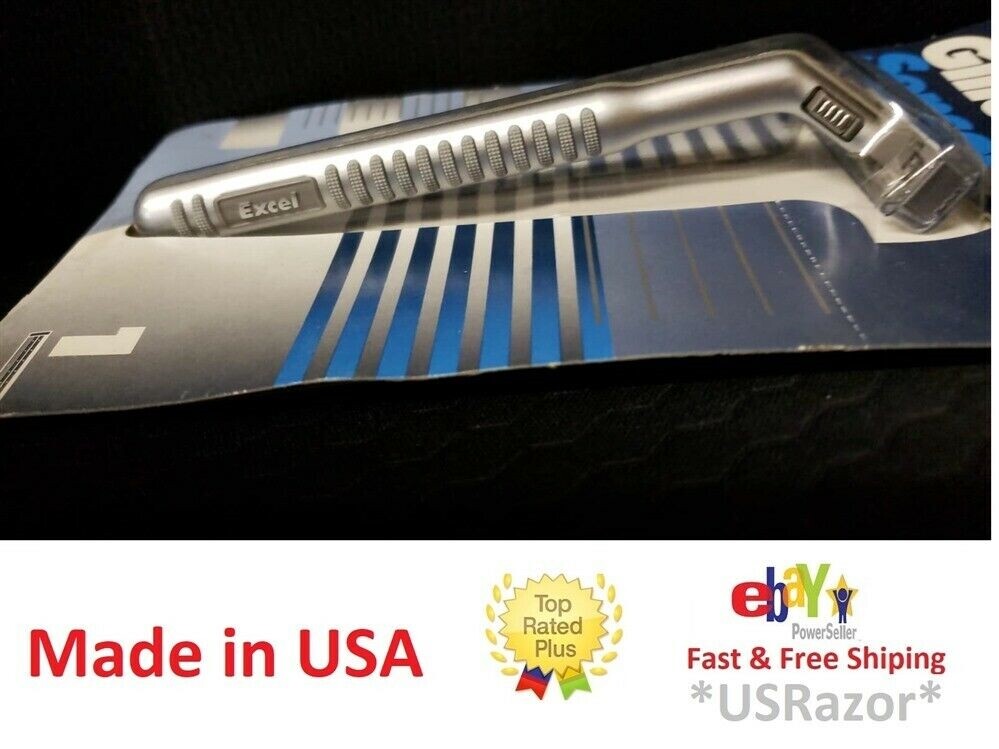 Gillette Sensor Excel Razor Handle & Refill Cartridges - USA Made