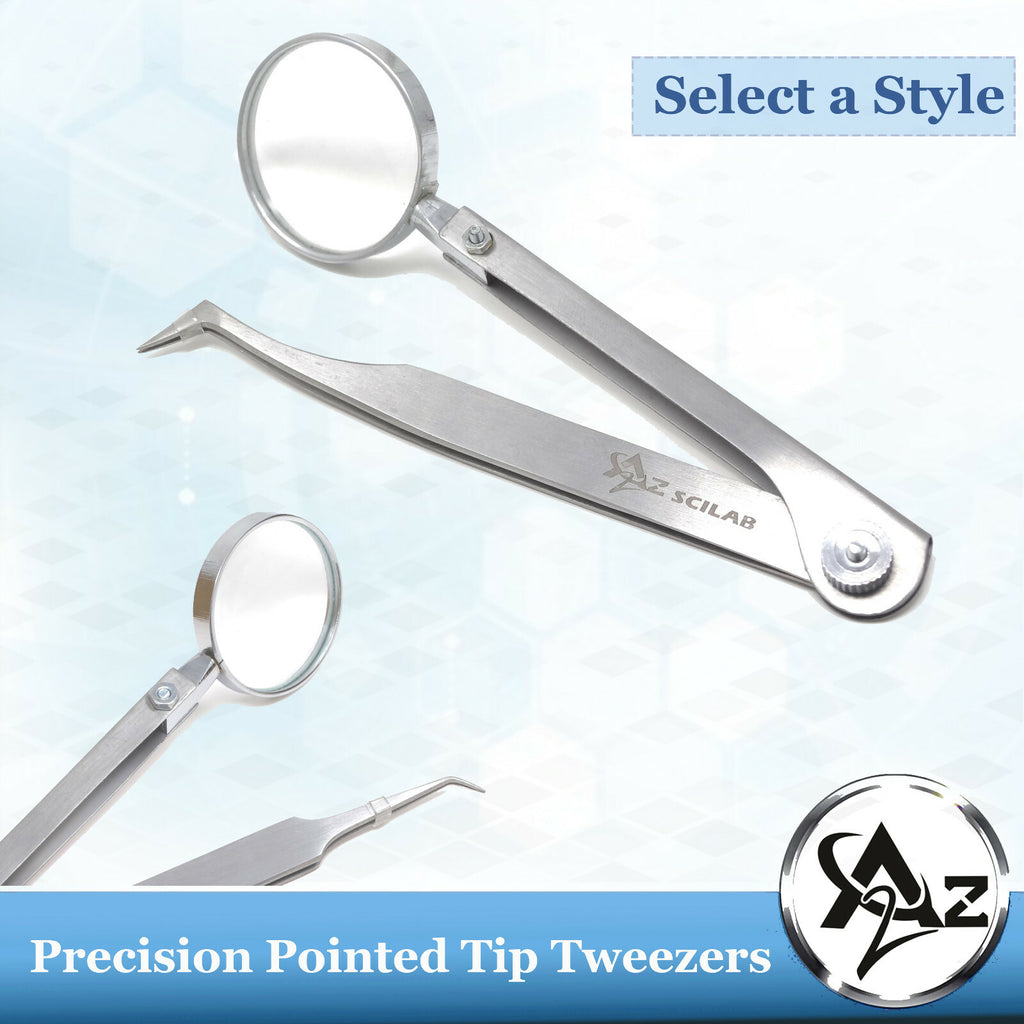 Facial Ingrown Hair & Splinter Removal Tweezers with Magnifying Glass - Multiple Styles