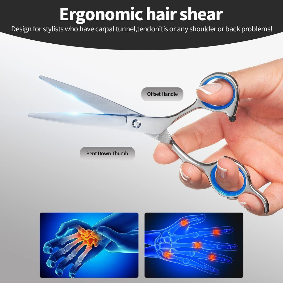 Professional Hair Cutting Thinning Scissors Set for Barbers & Salons