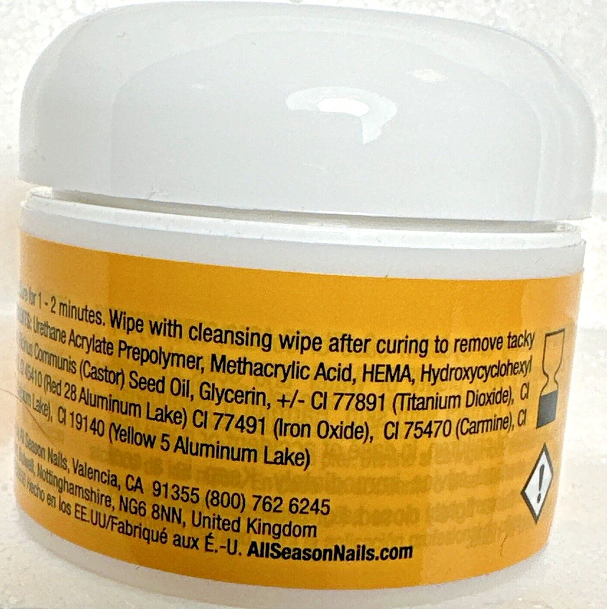 All Season UV Clear Nail Gel 1 oz for Artificial Nail Extensions