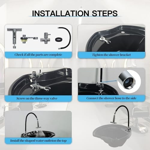 Spa Shampoo Bowl Attachment - Professional Hair Wash Station Accessory