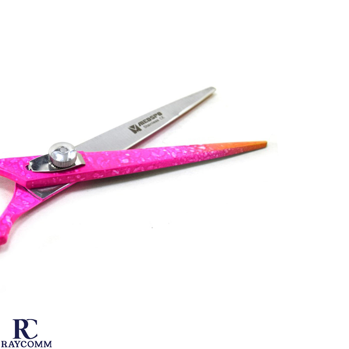 Pink Left Hand Hair Cutting Scissors 6.5 Inch Barber Shears for Hairdressing