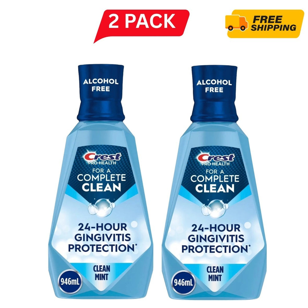 Crest Pro-Health Multi-Protection Mouthwash 1L - Alcohol-Free, Fresh Mint