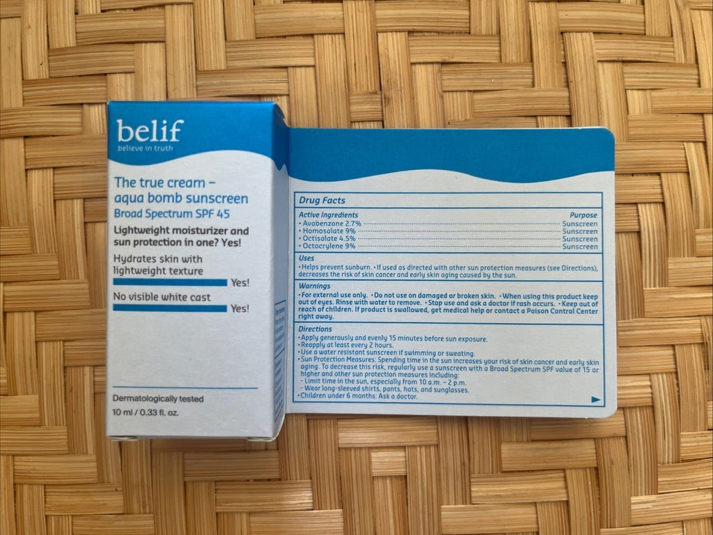 Travel Size Hydrating Sunscreen SPF 45 - 2 Pack Aqua Bomb