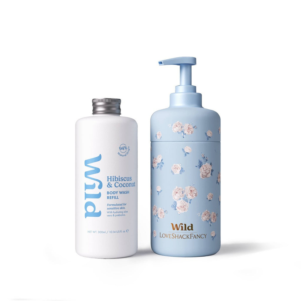 Refillable Body Wash with Hibiscus & Coconut - Sensitive Skin, 10.14 fl oz