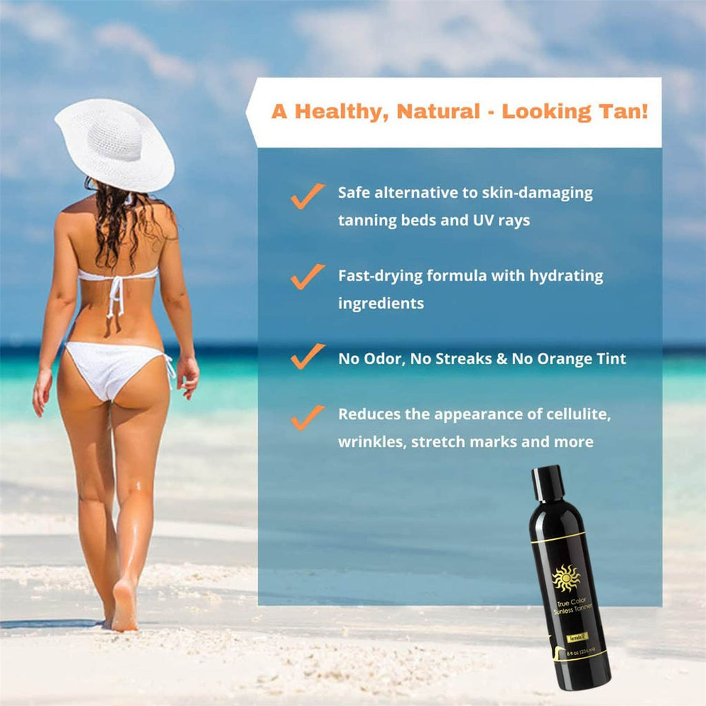 Self Tanner Sunless Tanning Lotion 8 fl oz with Natural Hydrators - Multiple Quantities