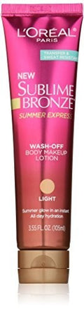 Body Makeup Lotion - Sunless Tan, Hydrating, Wash-Off, Light Shade