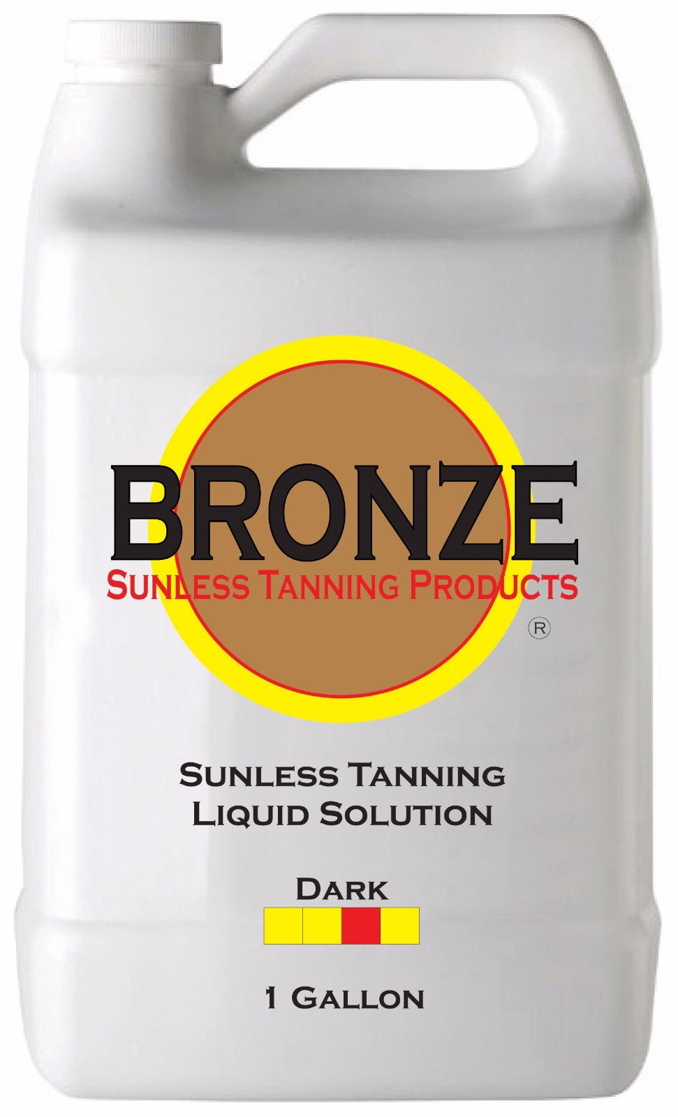 Dark Self Tanning Solution 1 Gallon with Tanning Mitt and Gloves