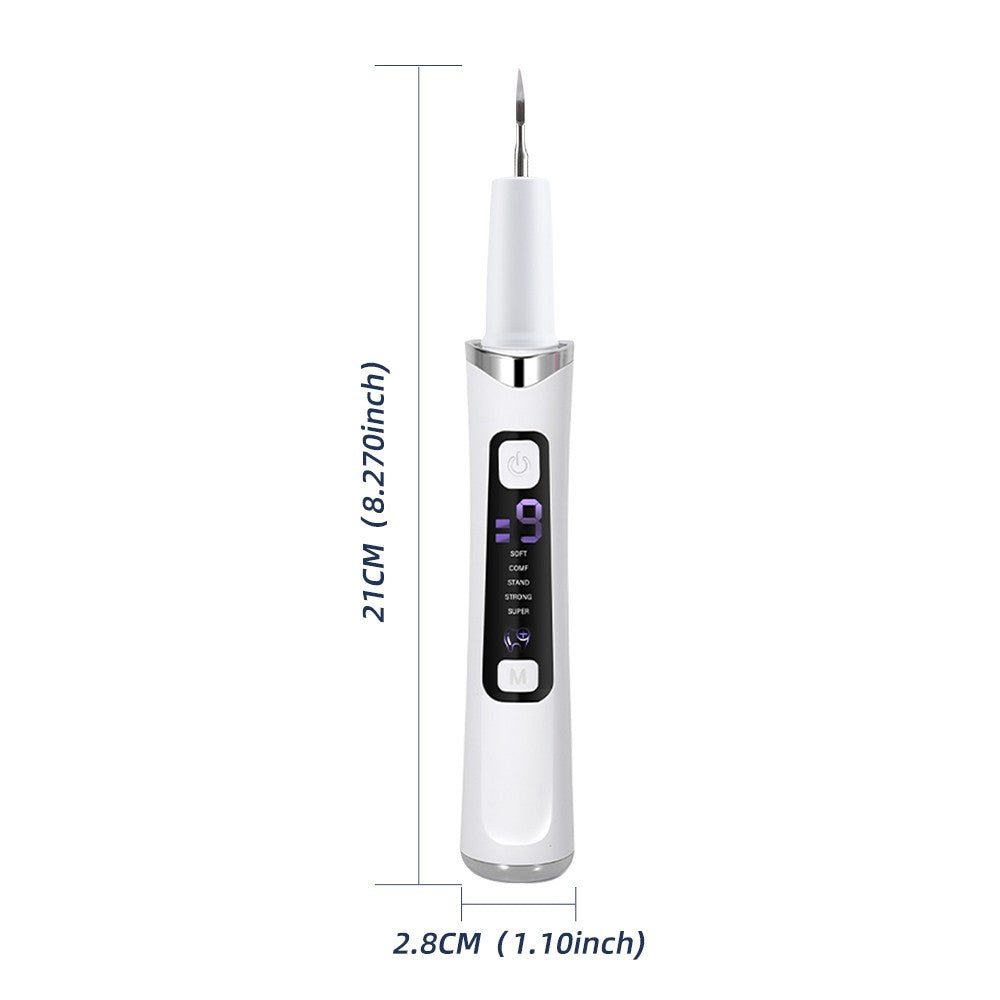 Electric Dental Scaler Tartar & Plaque Remover for Teeth Cleaning, Rechargeable with LED Light & 5 Modes