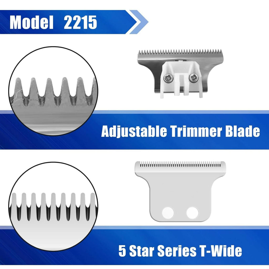 Professional Wide Blade Replacement T-Blade for Wahl Trimmers - 8101 Model