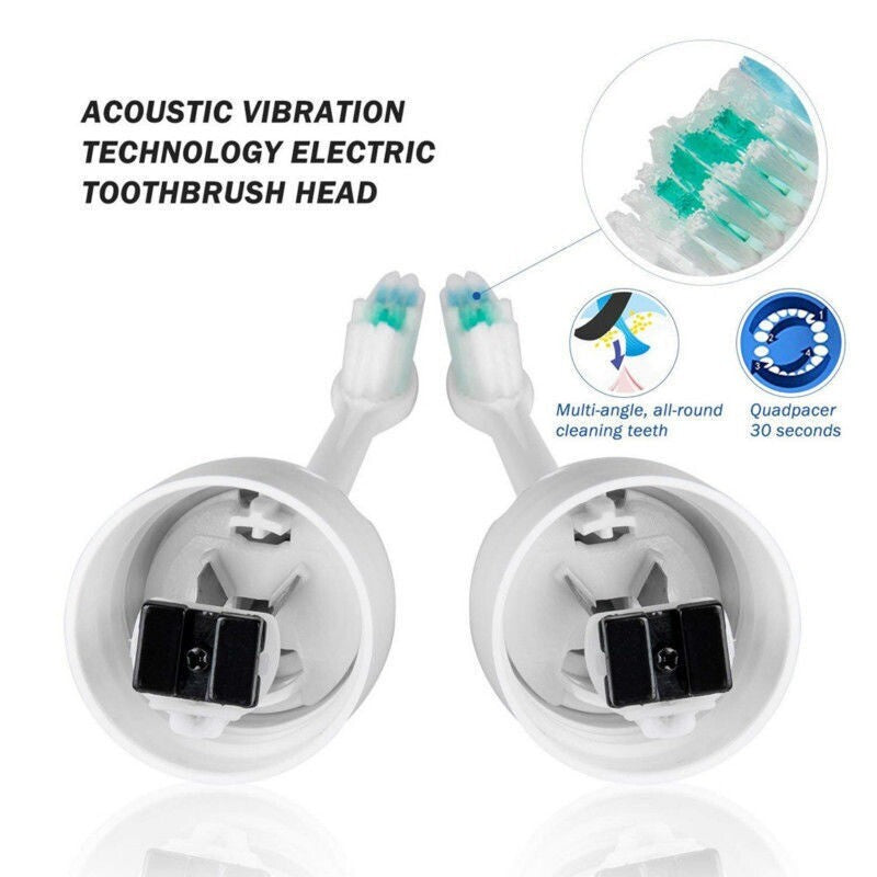 Electric Toothbrush Replacement Brush Heads for Philips Sonicare E Series - 2, 4, 6, 8 Pack