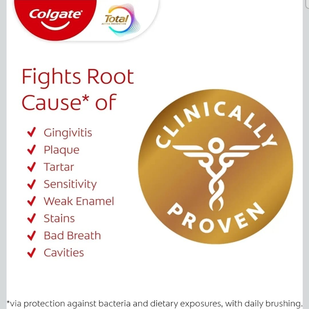 Colgate Total Active Prevention Whitening Toothpaste Mint 5.1 oz