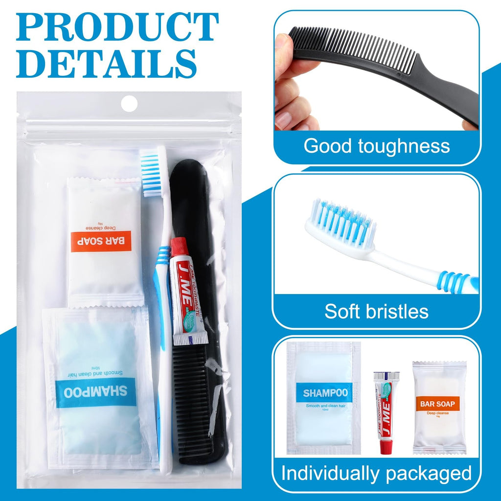 Personal Hygiene Kit Bulk 96 Sets Toiletry Kits for Homeless Care