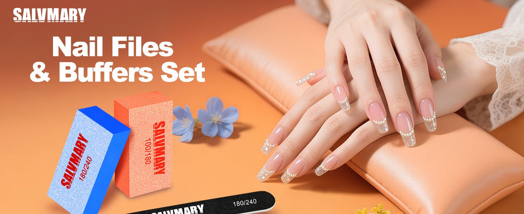 Professional Nail Files and Buffers Set with Double Sided Grits for Manicure & Pedicure