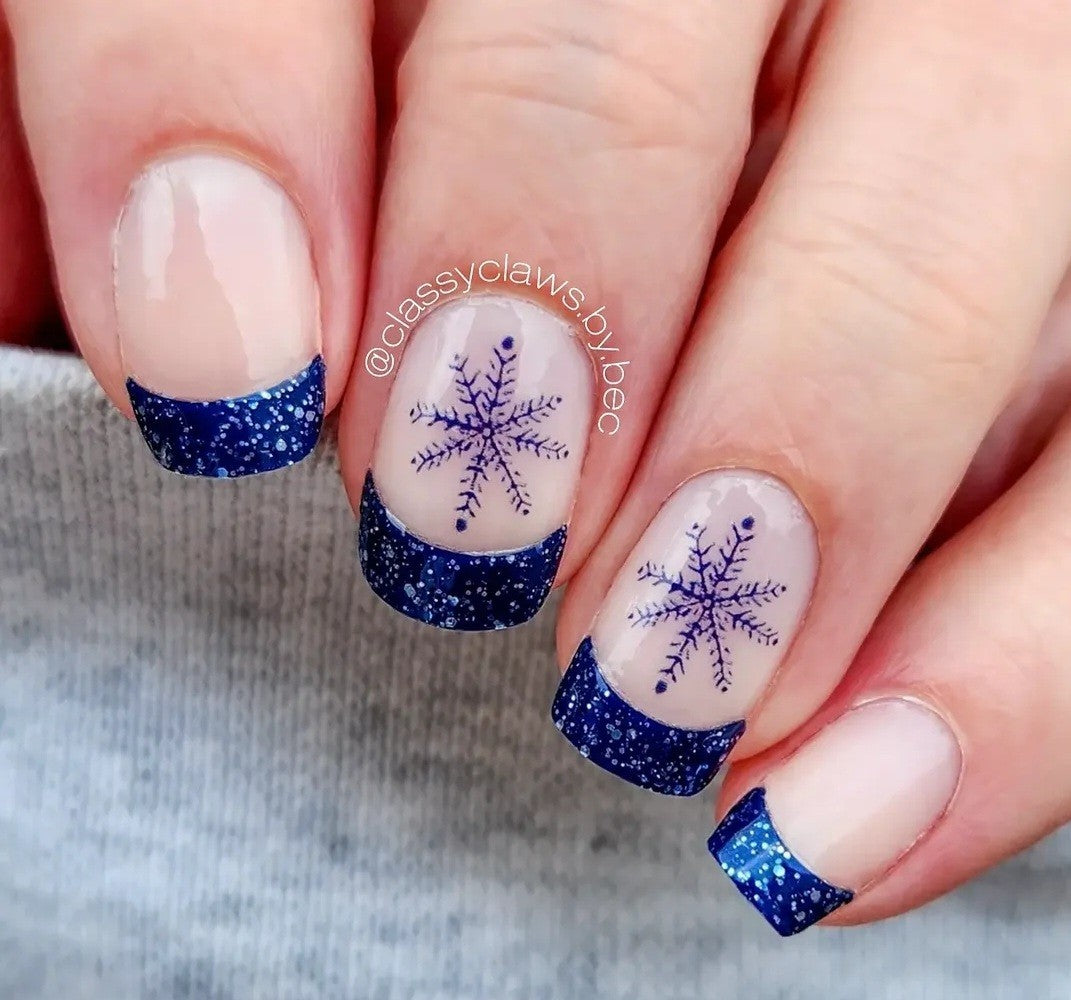 Color Street In A Flurry Nail Polish Strips - Retired French Manicure Set