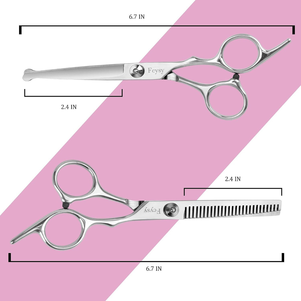 Kids Haircutting Kit with Stainless Steel Scissors & Accessories for Home Use