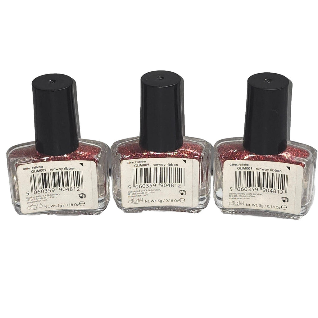 Mini Nail Art Glitter Set Runway Ribbon 0.18oz Pack of 3
