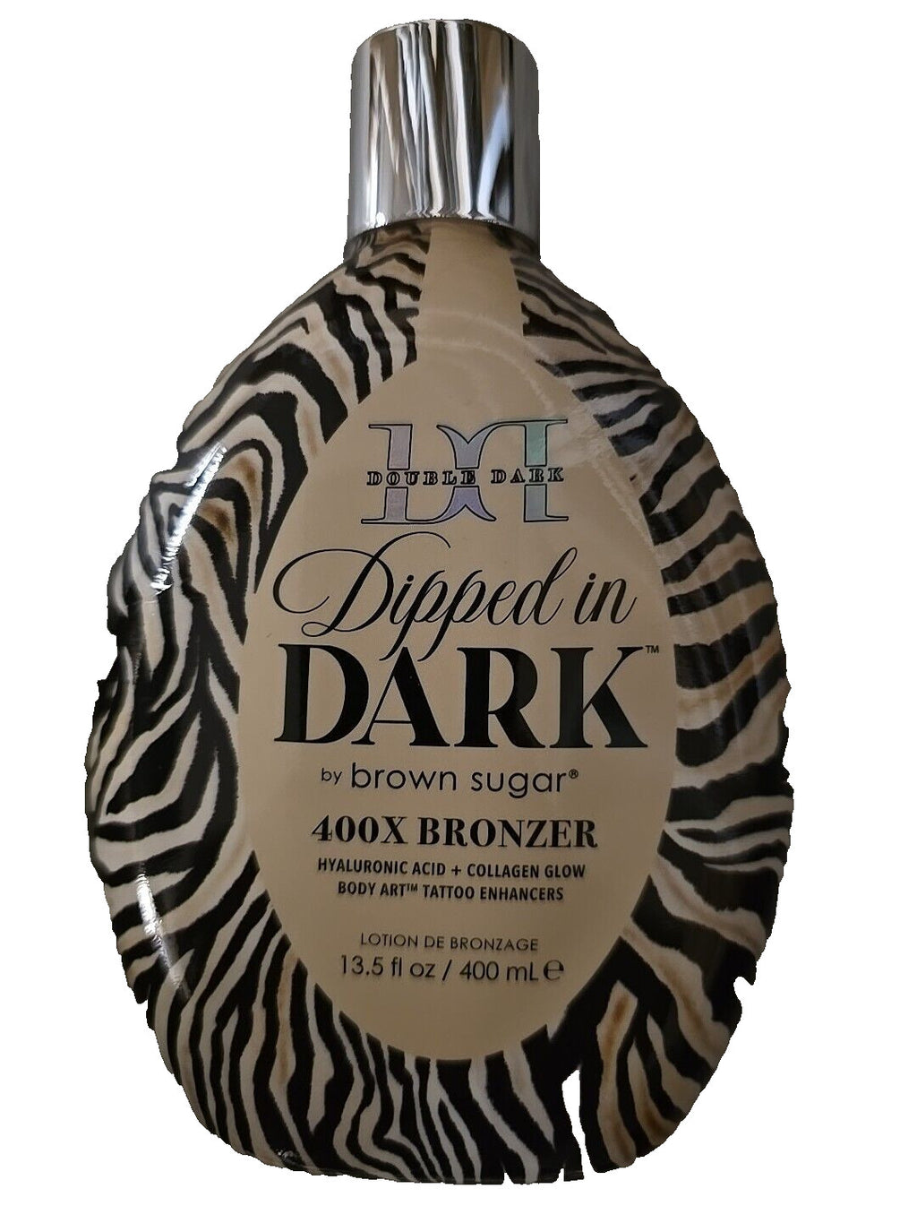 Brown Sugar Double Dark Dipped in Dark 400X Bronzer Tanning Lotion 13.5 oz