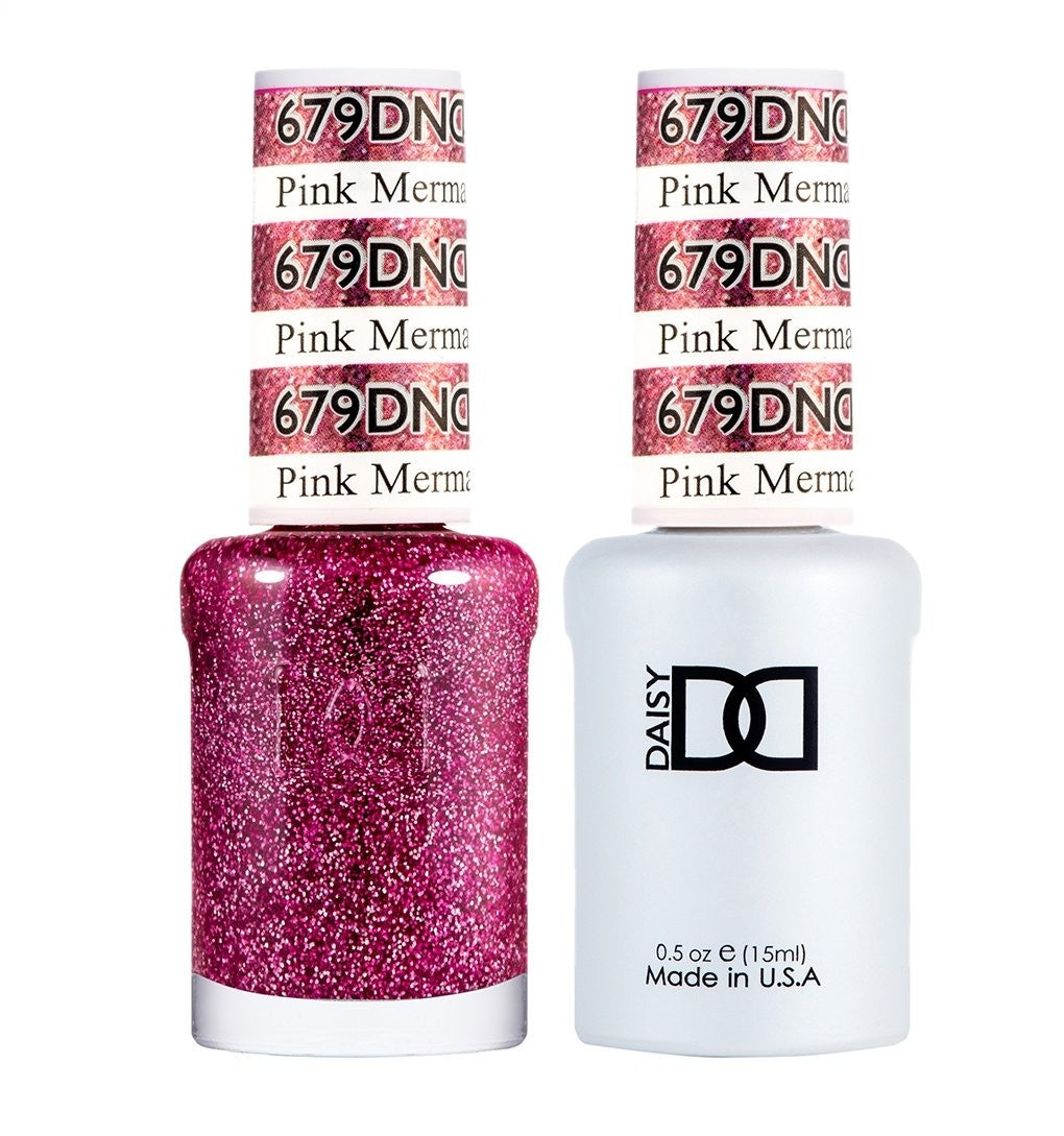 DND Duo Gel & Lacquer Nail Polish Set - Pink Mermaid, Long-Lasting