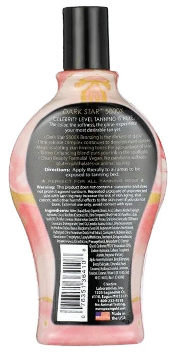 Dark Sun Ultra Dark Bronzer Tanning Lotion 12 Oz - Vegan & Paraben-Free