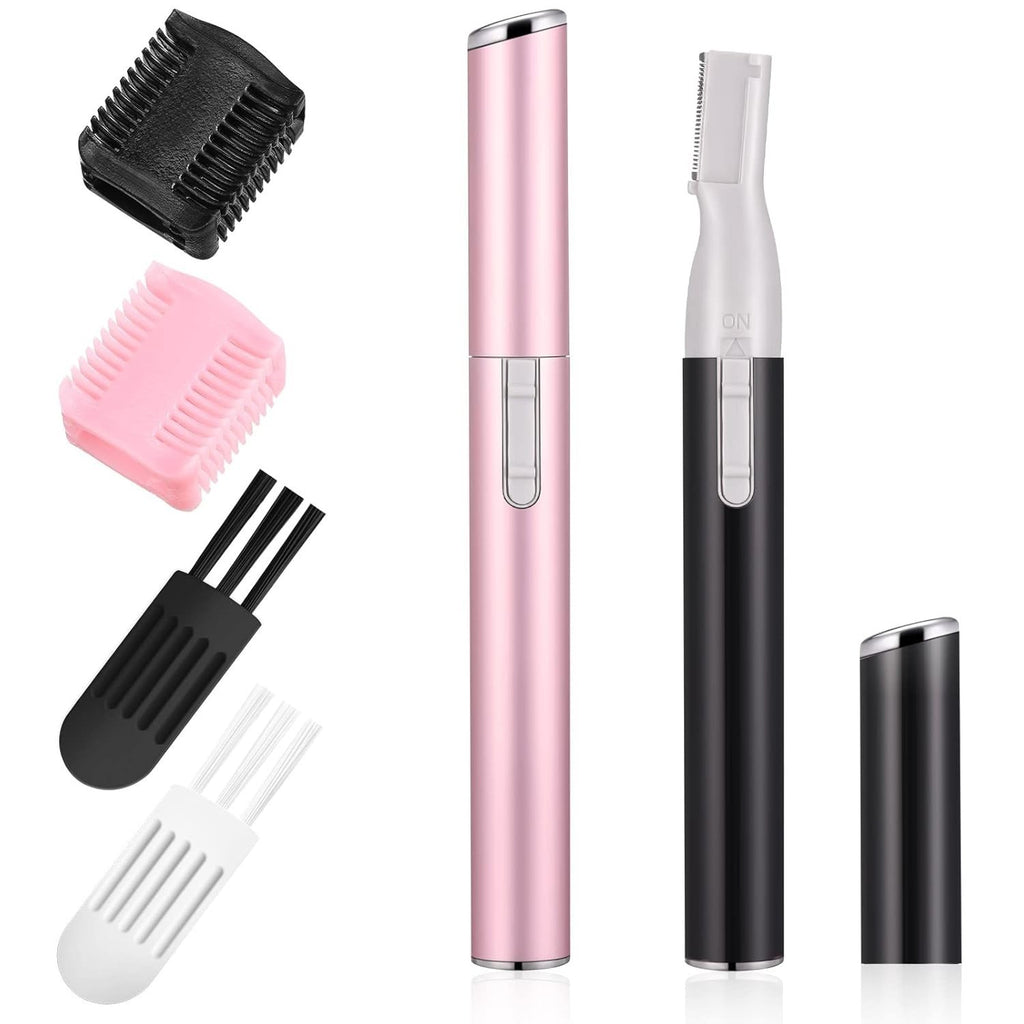 Electric Eyebrow Trimmer with Adjustable Comb - Mini Facial & Lip Groomer
