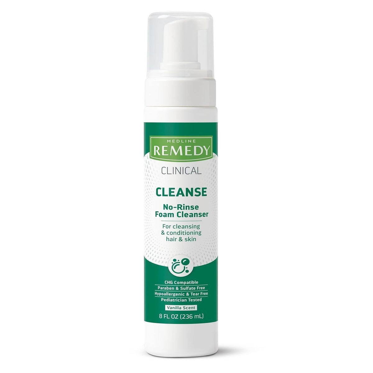 No-Rinse Foam Body and Hair Cleanser - Sensitive Skin, 8 fl oz