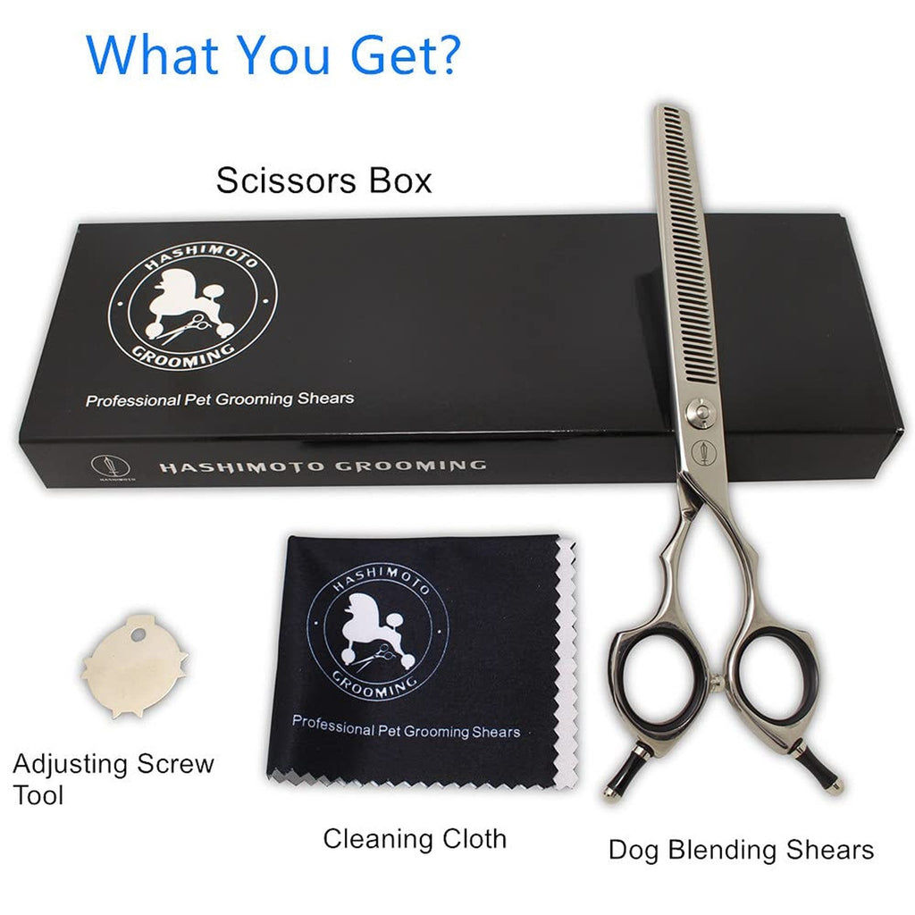 Dog Blending Shears 7-inch Texturizing Scissors for Grooming - 45 Teeth