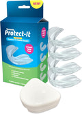 Protect-It Custom Fit Night Mouth Guard 4-Pack for Teeth Grinding & Sleep Protection