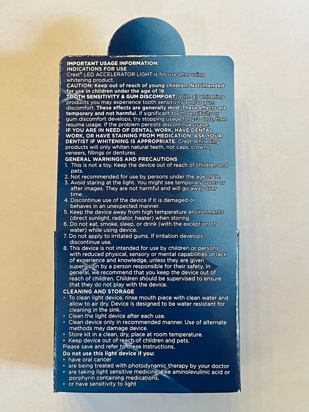 Crest Whitestrips LED Blue Light Accelerator for - Compatible with All Models