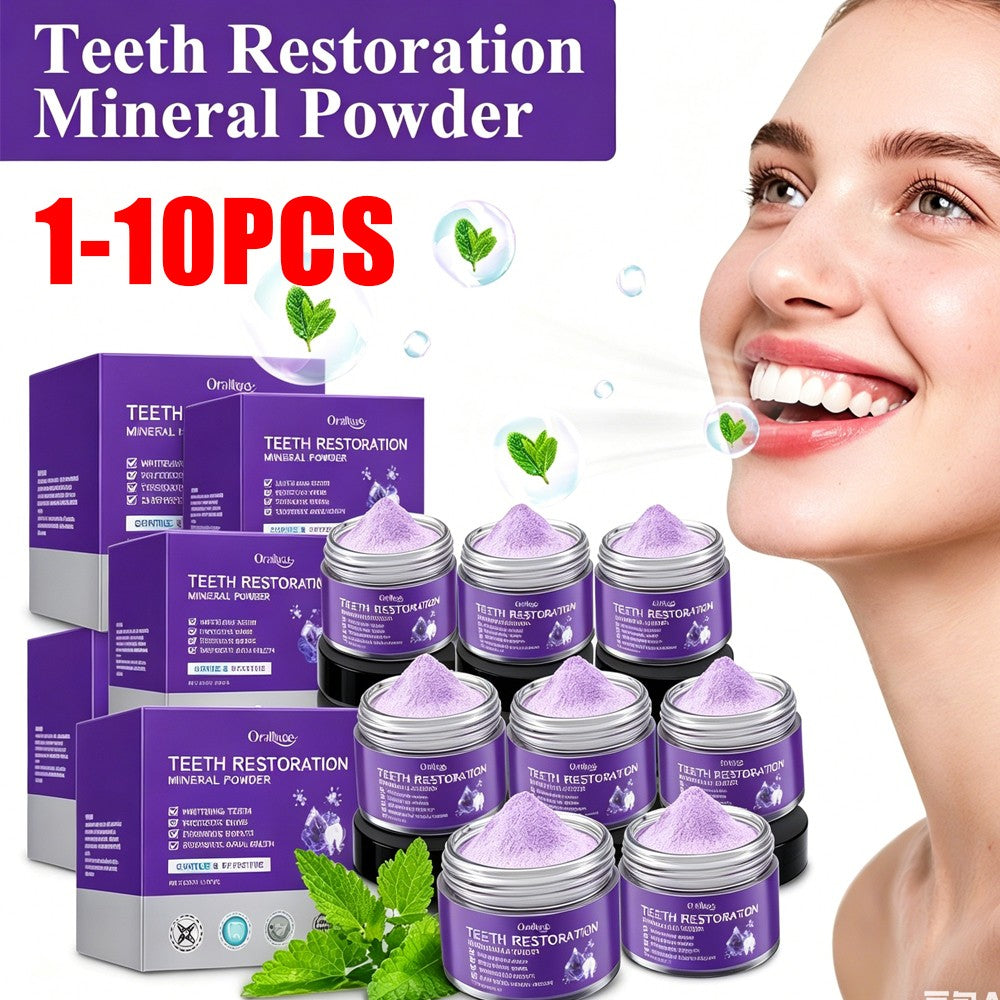 Mineral Powder for Dental Care, Stain Removal & Fresh Breath