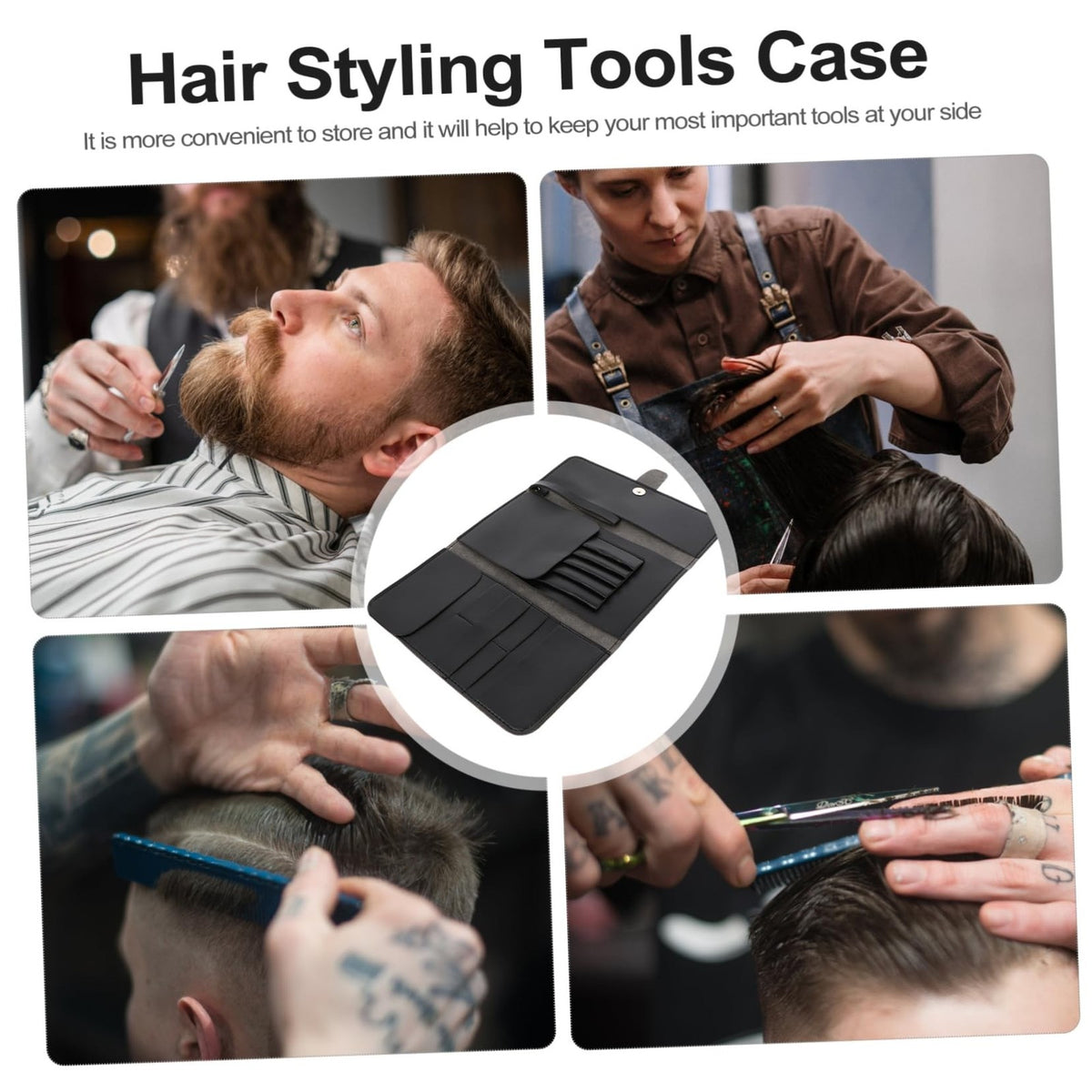 Hairdressing Scissor Holder Case 2PCS Professional Barber Tool Pouch