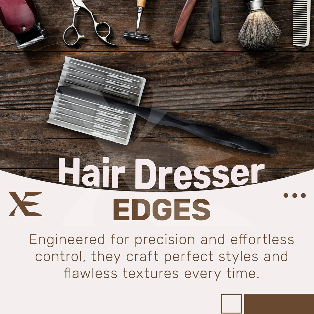 10 Pcs Stainless Steel Hair Thinning Razor Edges for Texturizing & Styling