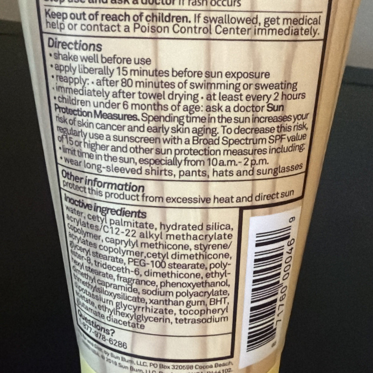 SPF 70 Sunscreen Lotion - High Protection, 6 fl oz, Waterproof, Broad Spectrum