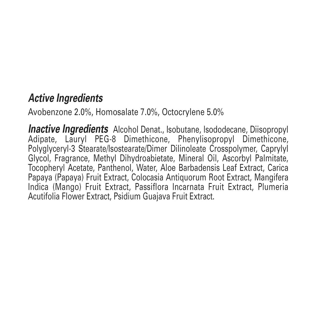 Sport Sunscreen Spray SPF 30 - Water & Sweat Resistant, Broad Spectrum, Clear Coconut