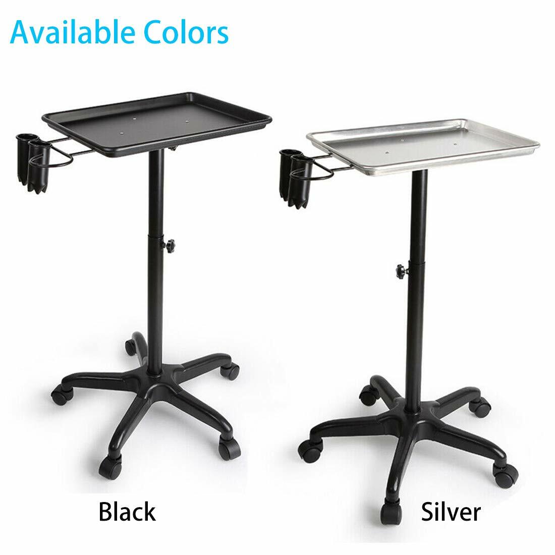 Professional Aluminum Salon Rolling Trolley Cart for Hair & Medical Use
