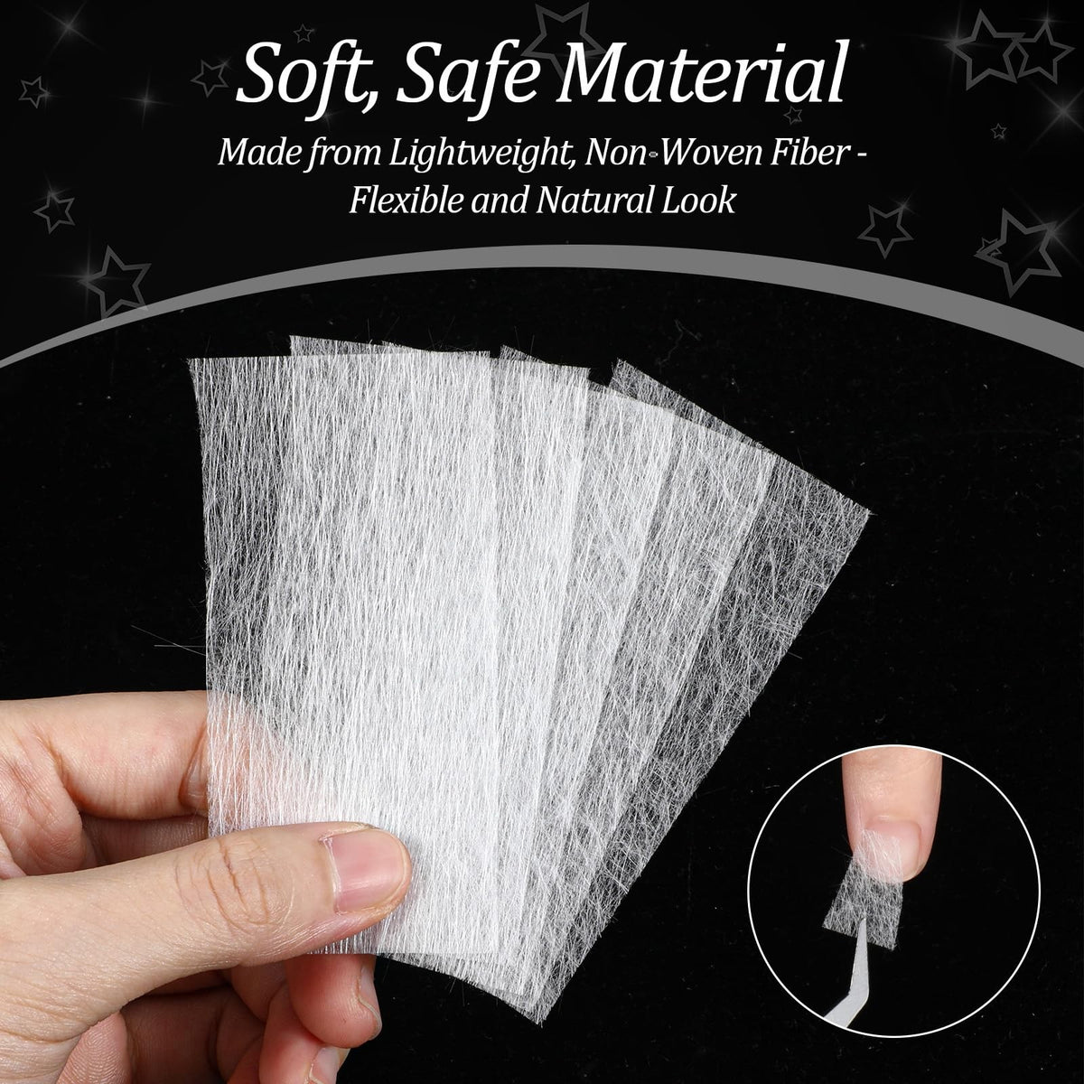 Fiberglass Nail Wraps - 100 White Silk Nail Repair Strips for DIY & Salon Use