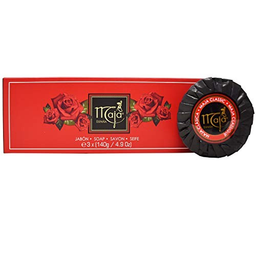 Perfumed Soap Set for Women - 3 Round 4.9oz Soaps with Spicy Vanilla Scent