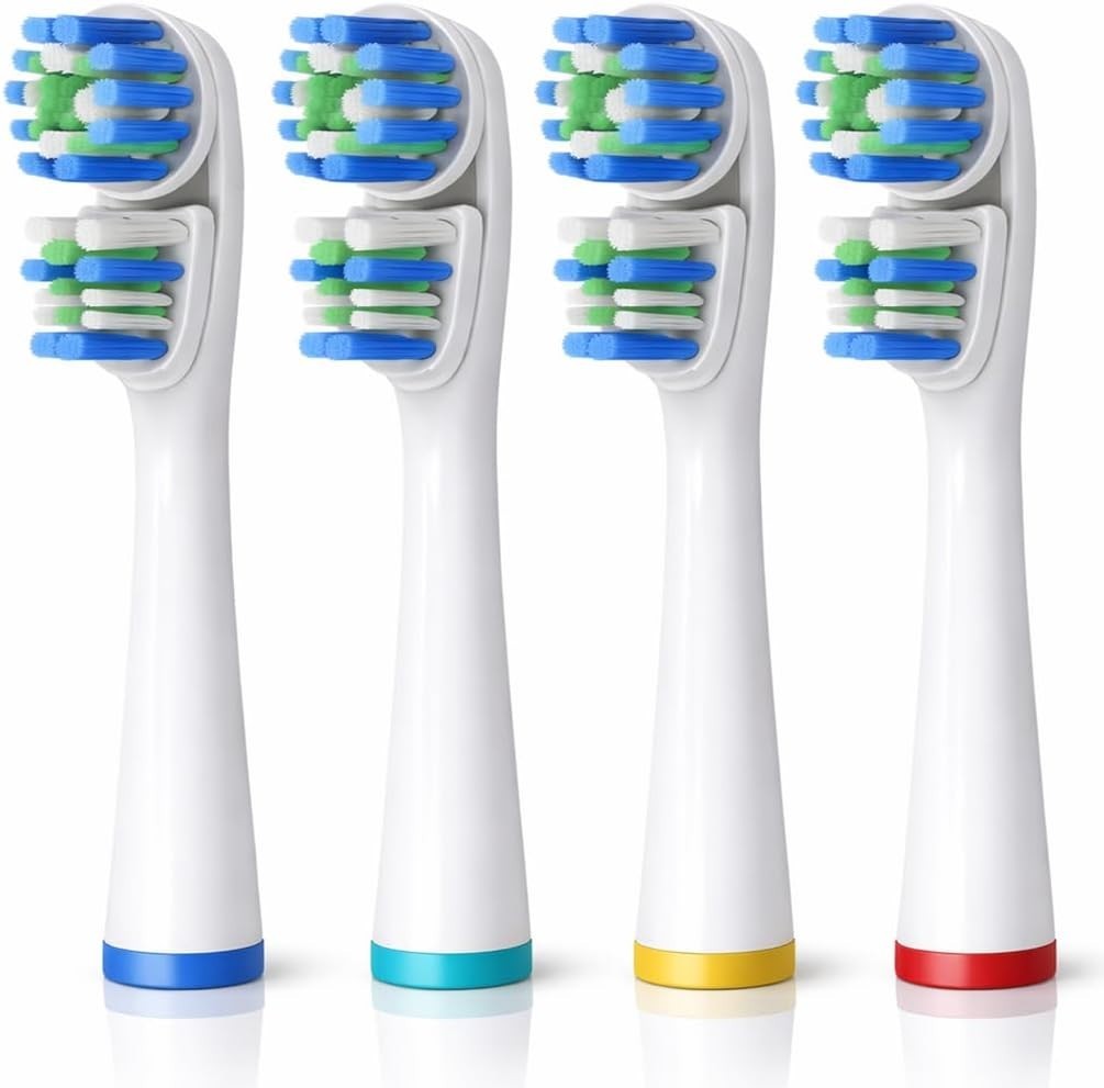 Replacement Oral-B Brush Heads 4-Pack Double-Head Design for Superior Cleaning