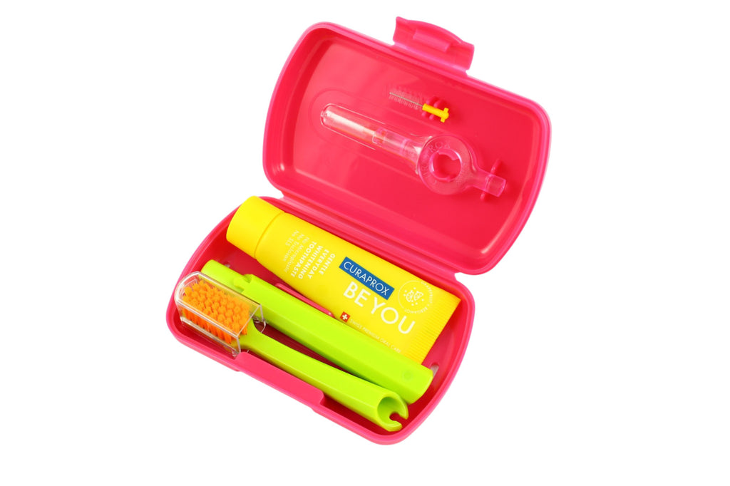 Travel Oral Care Set with Toothbrush, Toothpaste & Interdental Brushes