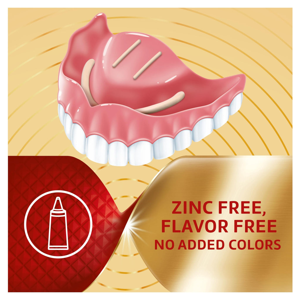 Dental Adhesive Cream for Dentures - Strong Hold & Seal, 2.2 oz