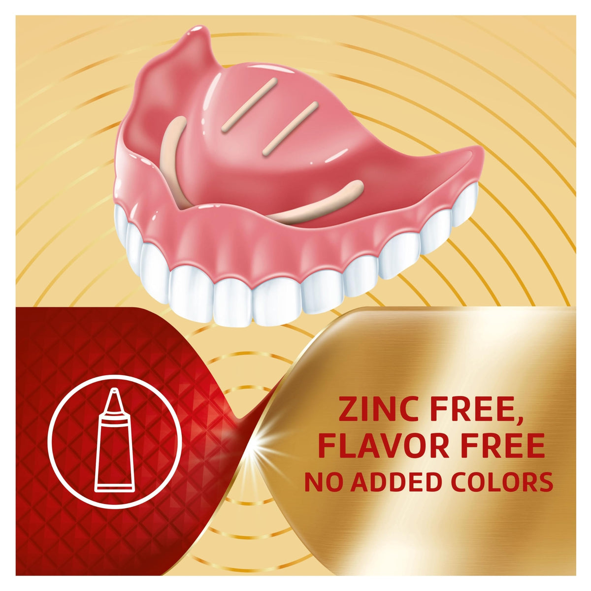 Dental Adhesive Cream for Dentures - Strong Hold & Seal, 2.2 oz